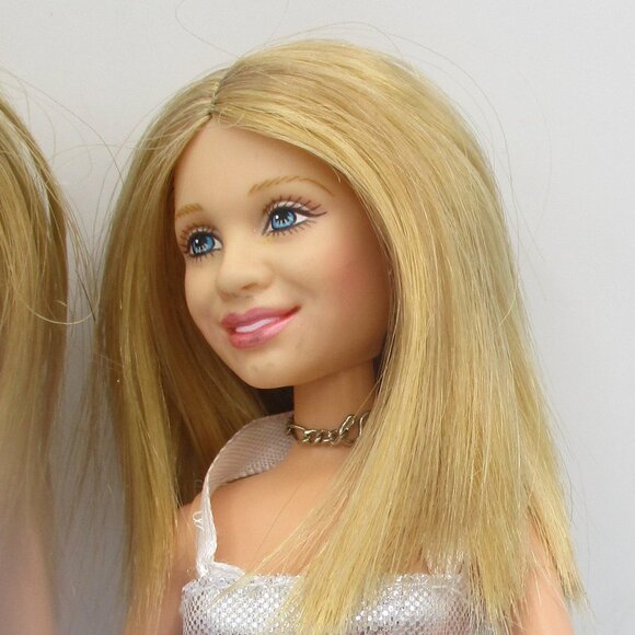 Mary Kate & Ashley Dolls Set Of 3 Blonde Hair 11.5" With Colorful Dresses - Picture 4 of 5